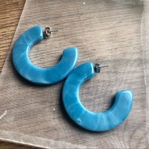 Stassi Resin Hoop Earrings